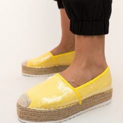 Espadrile Kavan Galbeni-Casual-Espadrile dama