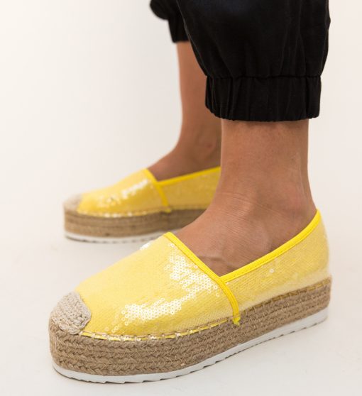 Espadrile Kavan Galbeni-Casual-Espadrile dama