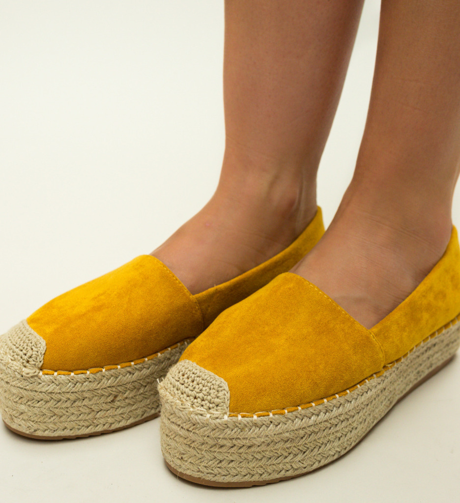 Espadrile Salinas Galbene-Casual-Espadrile dama