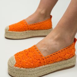 Espadrile Weber Portocalii-Casual-Espadrile dama