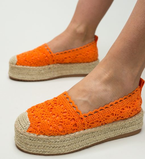 Espadrile Weber Portocalii-Casual-Espadrile dama