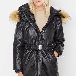 Geaca Parka dama neagra Lillian-Geci Dama-Geci Dama