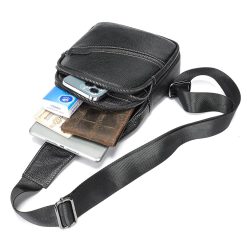 Geanta de umar pentru barbati Aristide GT3071 piele naturala Negru 5