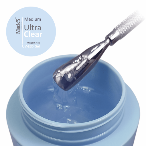 Gel Constructie Medium Ultra Clear 50gr Macks - MUC-M15 - EVERIN-GEL DE UNGHII / GEL DE CONSTRUCTIE ❤️ > Gel Constructie Macks