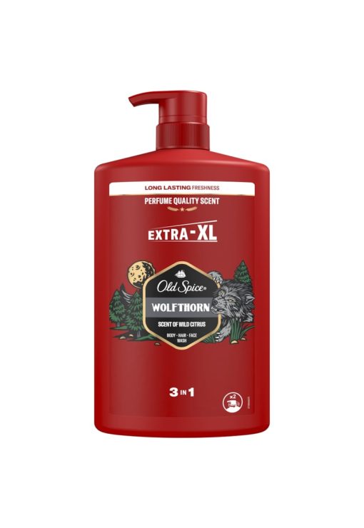 Gel de dus si sampon 3 in 1 pentru corp par si fata - 1000 ml-BARBATI-