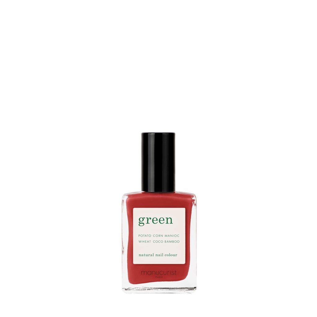 Green natural nail colour - poppy red 15 ml-Machiaj-Unghii > Lac de unghii