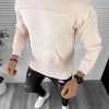 Hanorac barbati roz pudra slim fit K151 27-2-Hanorace