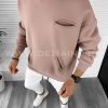 Hanorac barbati roz pudra slim fit K226 37-2-Hanorace