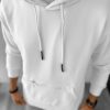 Hanorac barbati slim fit alb K150 H8-Hanorace