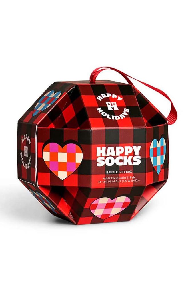 Happy Socks sosete Bauble Sock Gift Box culoarea rosu-Şosete