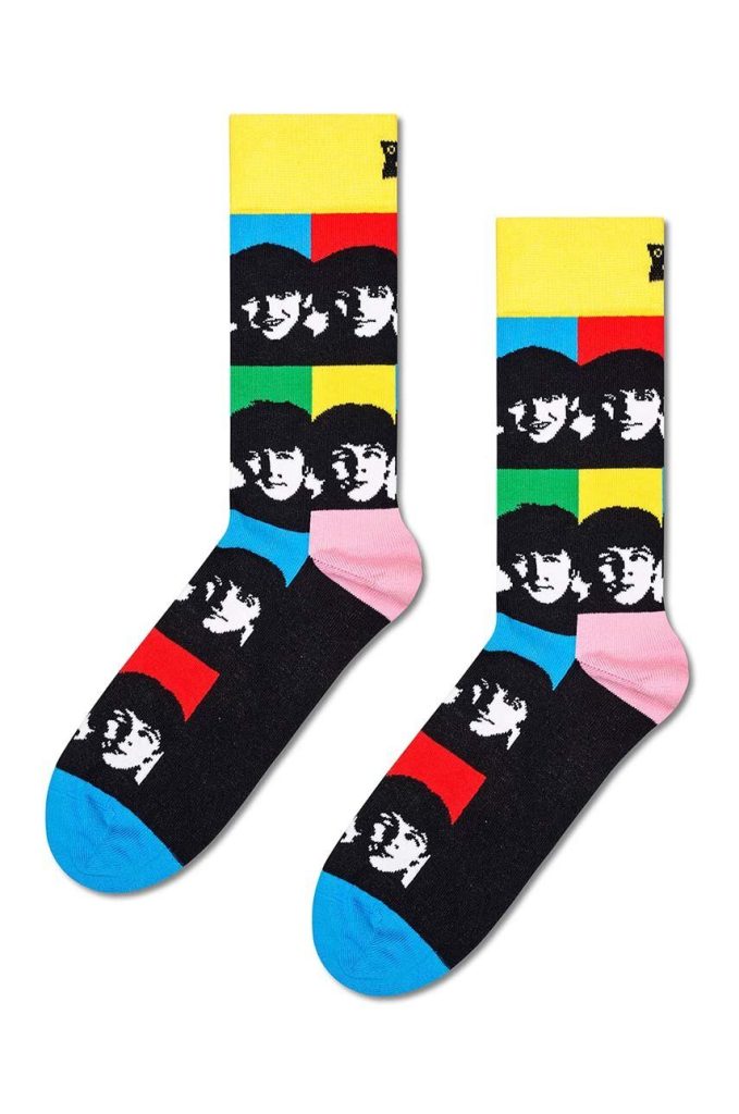 Happy Socks sosete Beatles All Together Now Sock culoarea negru