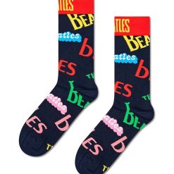 Happy Socks sosete Beatles In The Name Of Sock culoarea albastru marin