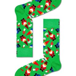 Happy Socks sosete Christmas Gnome Sock culoarea verde-Şosete