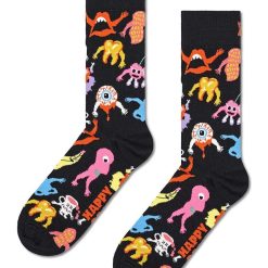 Happy Socks sosete Halloween Monsters Sock culoarea negru