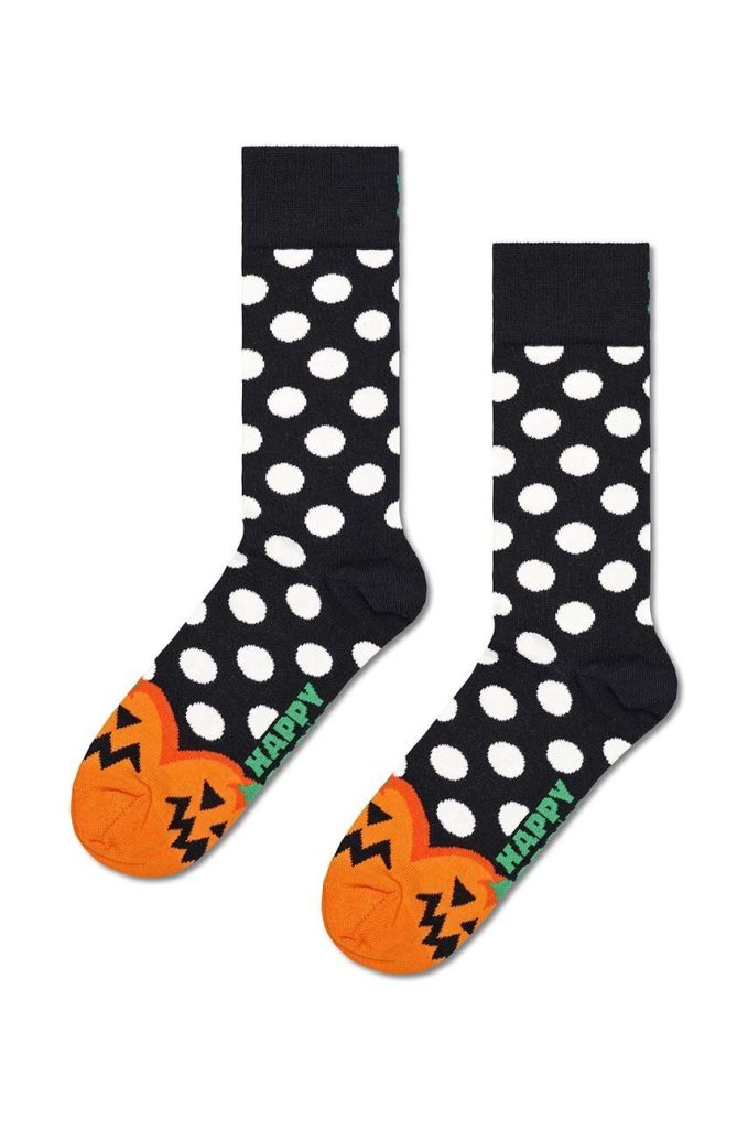 Happy Socks sosete Halloween Pumpkin Sock culoarea negru