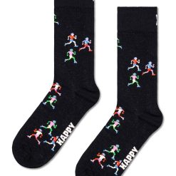 Happy Socks sosete Runners Sock culoarea negru