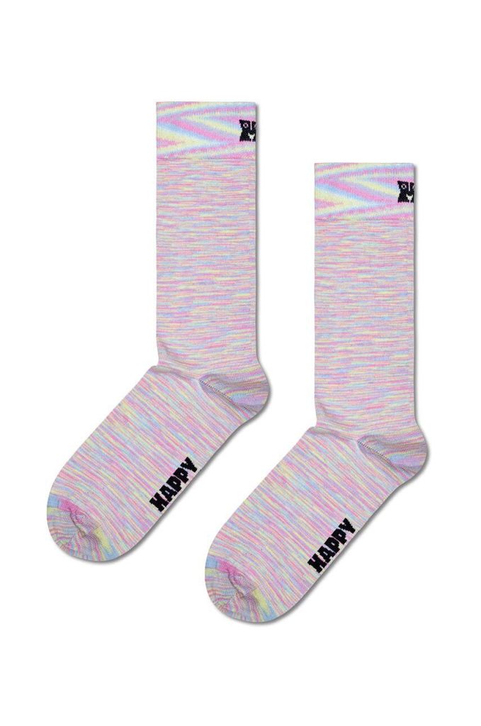 Happy Socks sosete Solid Space Sock culoarea roz