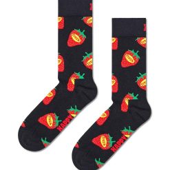 Happy Socks sosete Strawberry Fresh Sock culoarea albastru marin