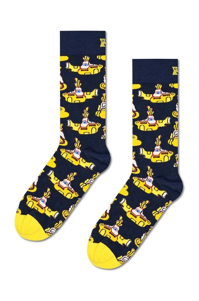 Happy Socks sosete Yellow Submarine Sock culoarea albastru marin