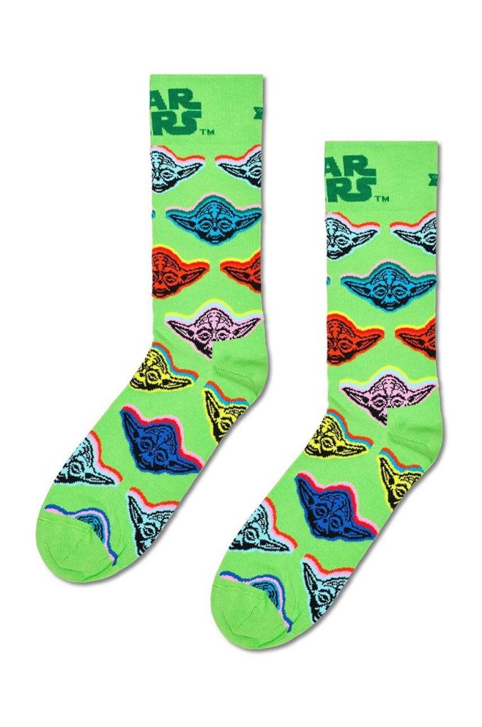 Happy Socks sosete x Star Wars Yoda Sock culoarea verde