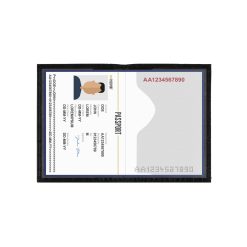 Husa pasaport unisex Jonquil PT1286 Negru 3