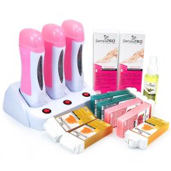 Kit Epilare Triple Pink Ital + CADOU Rezerva Ceara cu Aplicator Ingust-Epilare > Kit Epilare Ceara