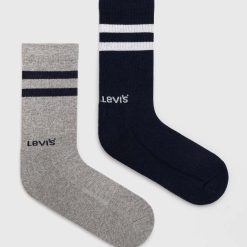 Levi's sosete 2-pack culoarea albastru marin-Şosete