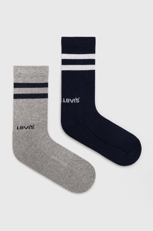 Levi's sosete 2-pack culoarea albastru marin-Şosete