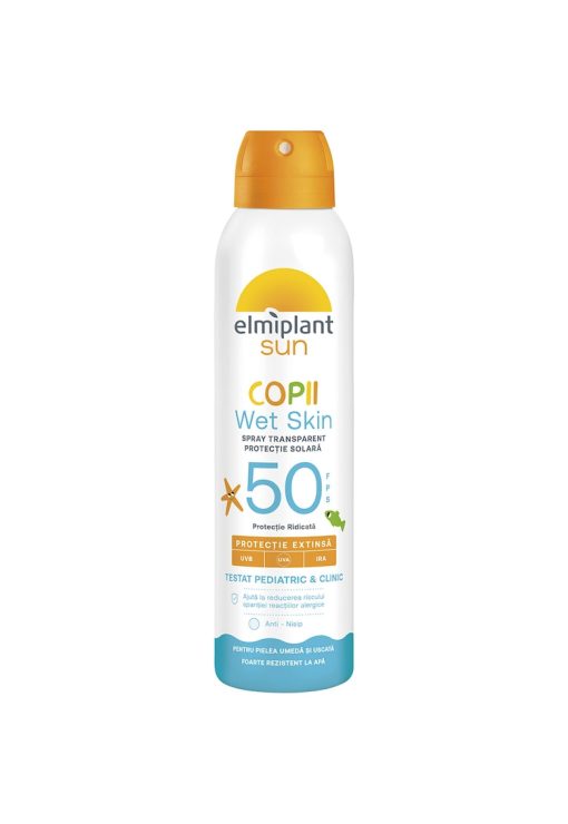 Lotiune spray protectie solara pentru copii SPF50 - Wetskin - 150ml-FETE-GENTI SI ACCESORII/Produse cosmetice