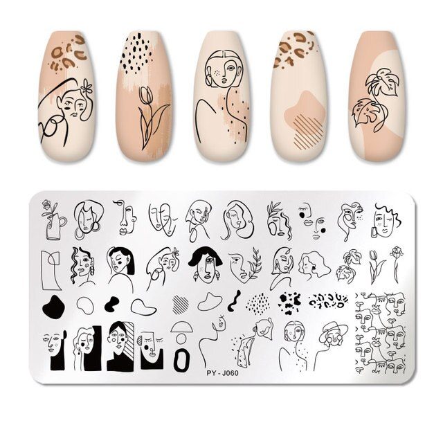 MATRITA DECOR UNGHII PY-J060 - PY-J060 - Everin.ro-NAIL ART ❤️ > Matrite si oja stampila