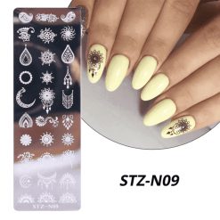 MATRITA METALICA PENTRU STAMPILA - STZ-N09 - Everin.ro-NAIL ART ❤️ > Matrite si oja stampila