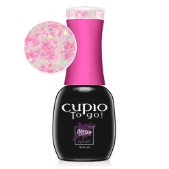 Oja semipermanenta Cupio To Go! Glitter Splash - Pink Madness 15 ml-Manichiura-Oje Semipermanente