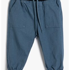 Pantaloni conici cu snur-BAIETI-IMBRACAMINTE/Blugi