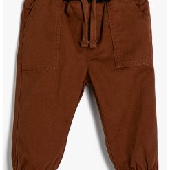 Pantaloni conici cu snur-BAIETI-IMBRACAMINTE/Blugi