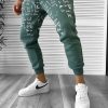 Pantaloni de trening verzi conici 172 O2-4.2-Pantaloni > Pantaloni de trening