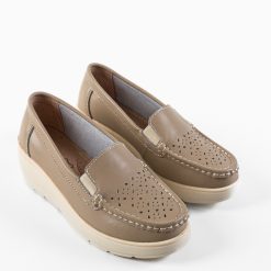 Pantofi Casual Atic Bej-Casual-Casual