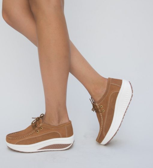 Pantofi Casual Marco Camel-Casual-Mocasini dama