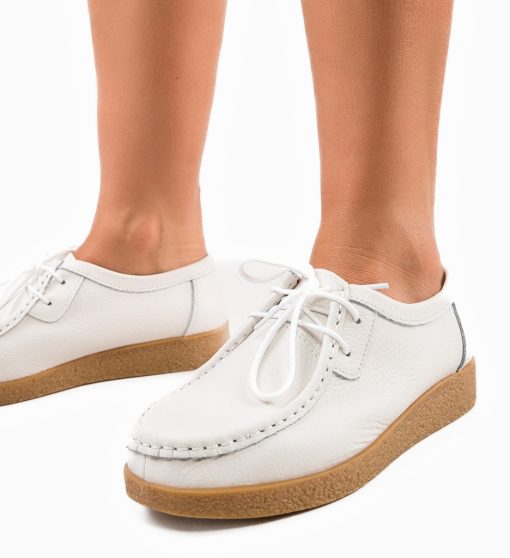 Pantofi Casual Neca Albi-Casual-Pantofi casual