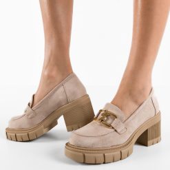 Pantofi Casual dama Akein Bej-Casual-Casual