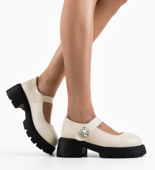 Pantofi Casual dama Mriana Bej-Casual-Casual