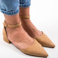 Pantofi Wood Camel 2