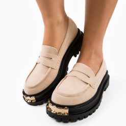 Pantofi casual dama Debyta Bej-Casual-Casual