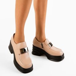 Pantofi casual dama Natheo Bej-Casual-Casual