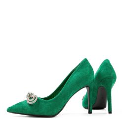 Pantofi cu toc Chalk Verzi 6