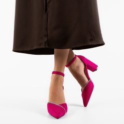 Pantofi cu toc Hajag Fuchsia-Pantofi cu toc-Pantofi cu toc