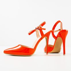Pantofi cu toc Sambyal Portocalii 5