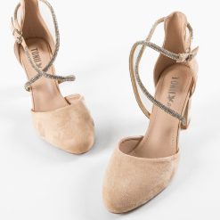 Pantofi cu toc Santos Bej 4