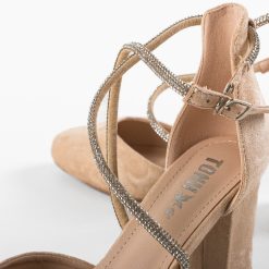 Pantofi cu toc Santos Bej 6
