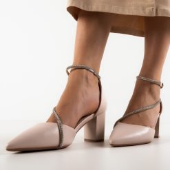 Pantofi cu toc Zayat Bej 2