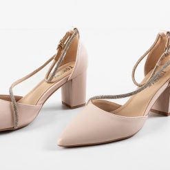 Pantofi cu toc Zayat Bej 4